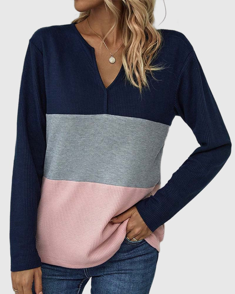 Amar Nitzan - טופ צבעוני עם צווארון