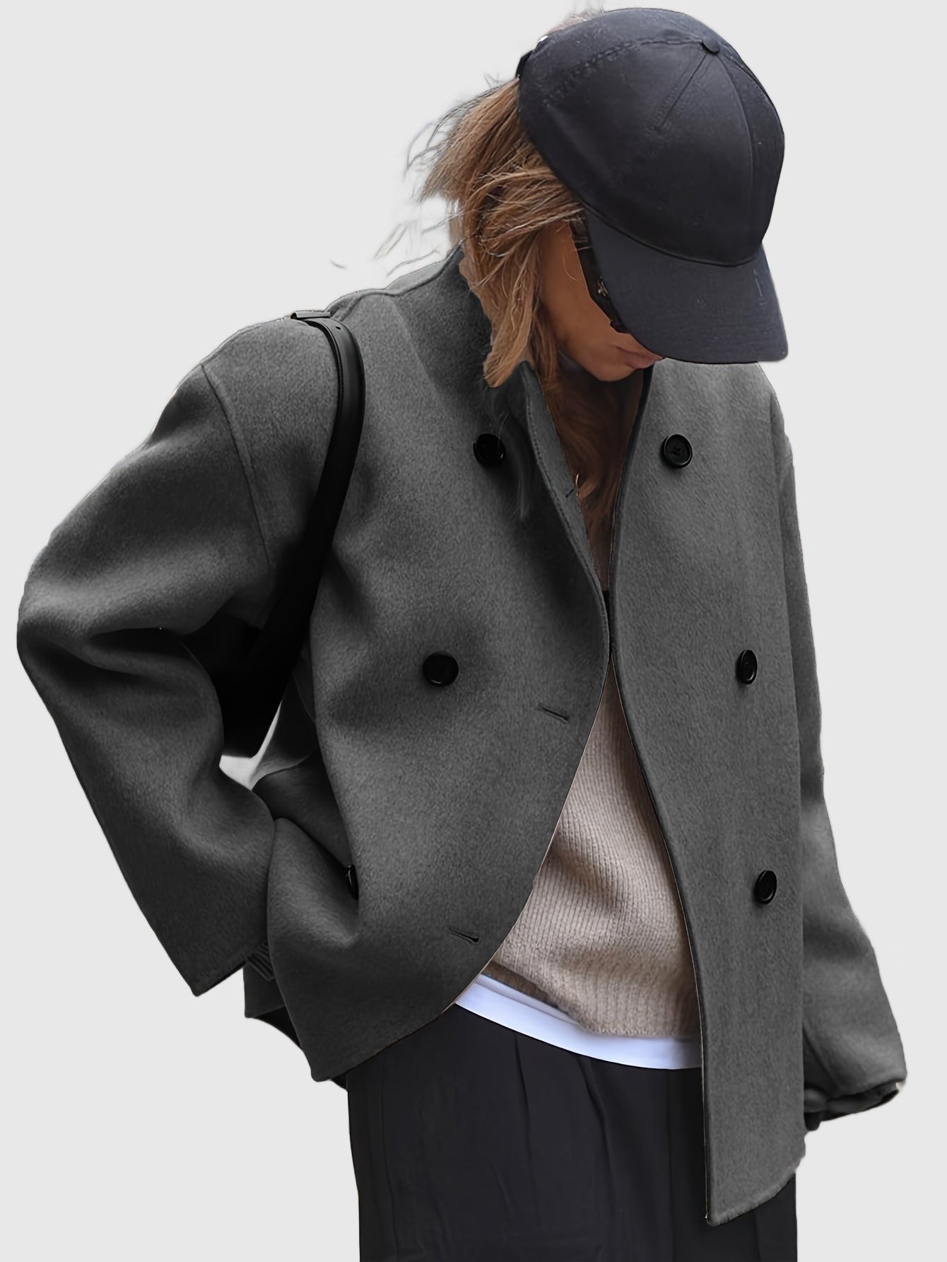 Amar™ Shira - מעיל בייז' דו-שכבתי אלגנטי