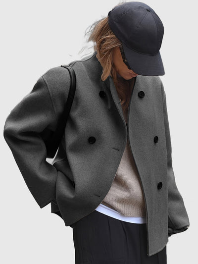 Amar™ Shira - מעיל בייז' דו-שכבתי אלגנטי