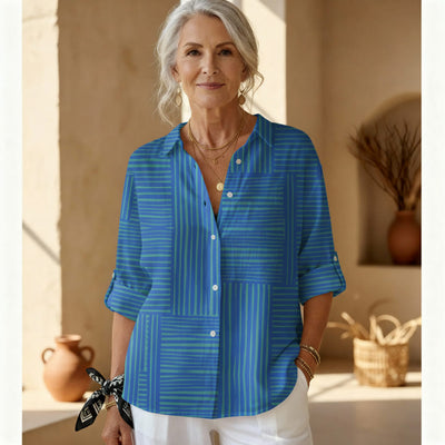 חתולית - חולצת פסים אזורית