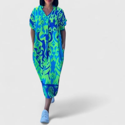 שמלות שנסי - שמלת פרחים מתוחכמת