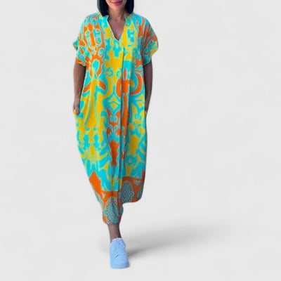 שמלות שנסי - שמלת פרחים מתוחכמת