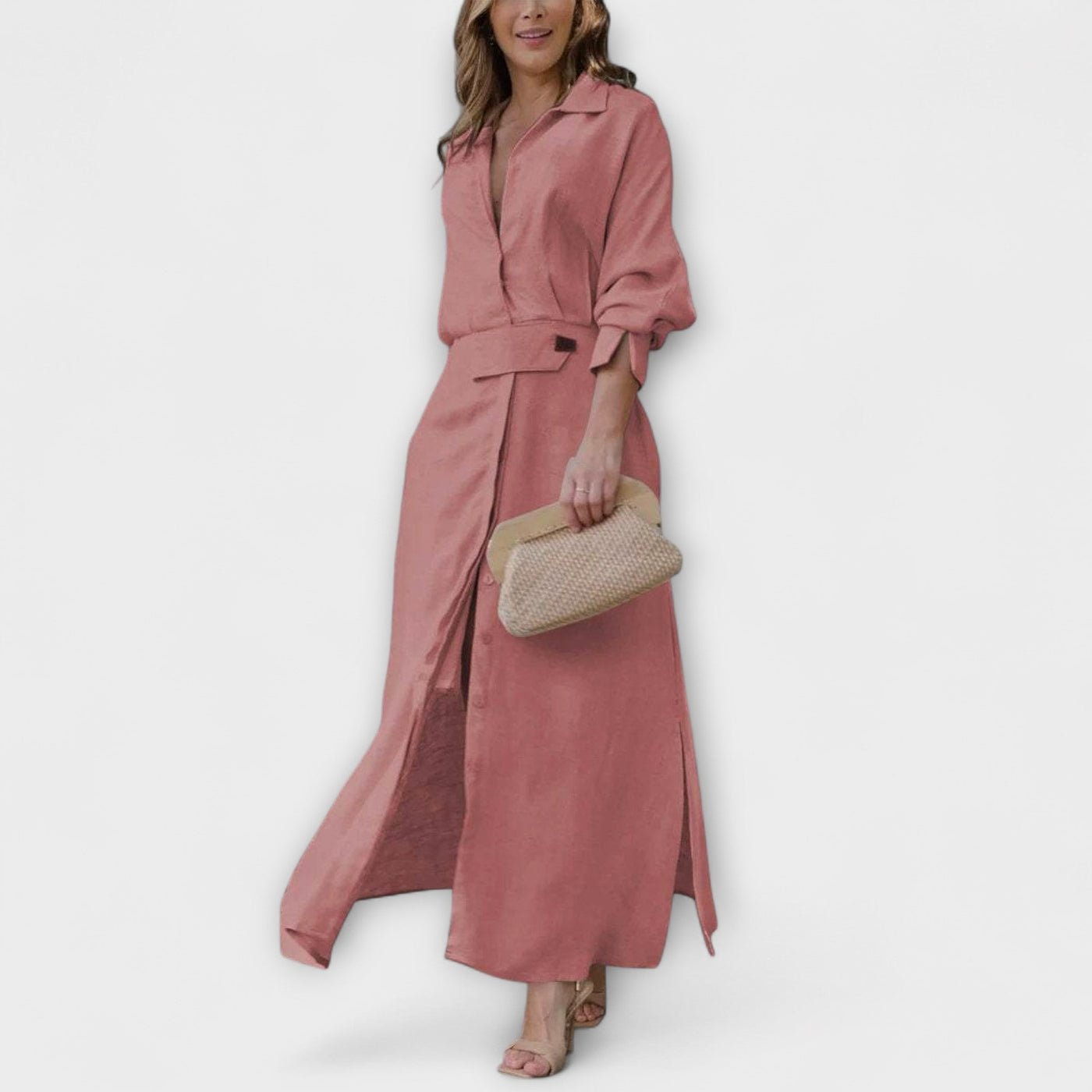 חנה | שמלת מקסי פשתן נשית וקלילה לקיץ הישראלי