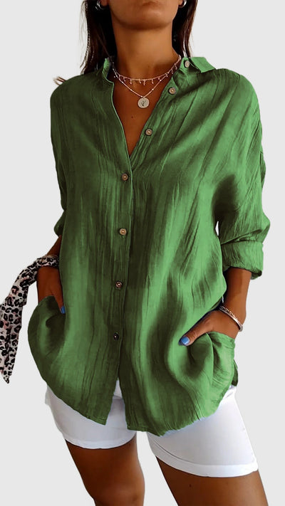 Amar™ Rivka – חולצה אלגנטית עם קפלים