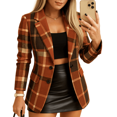 Amar™ Hila - מעיל מרופד בדוגמת טארטן