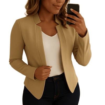 Amar™ Sapir - בלייזר קליל עם צווארון מהודר