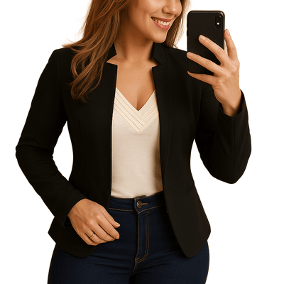 Amar™ Sapir - בלייזר קליל עם צווארון מהודר