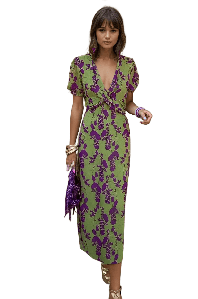 Amar™ Avia - שמלה פרחונית אלגנטית