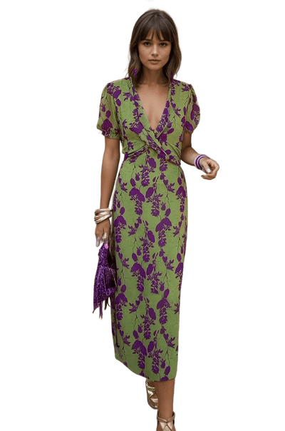 Amar™ Avia - שמלה פרחונית אלגנטית