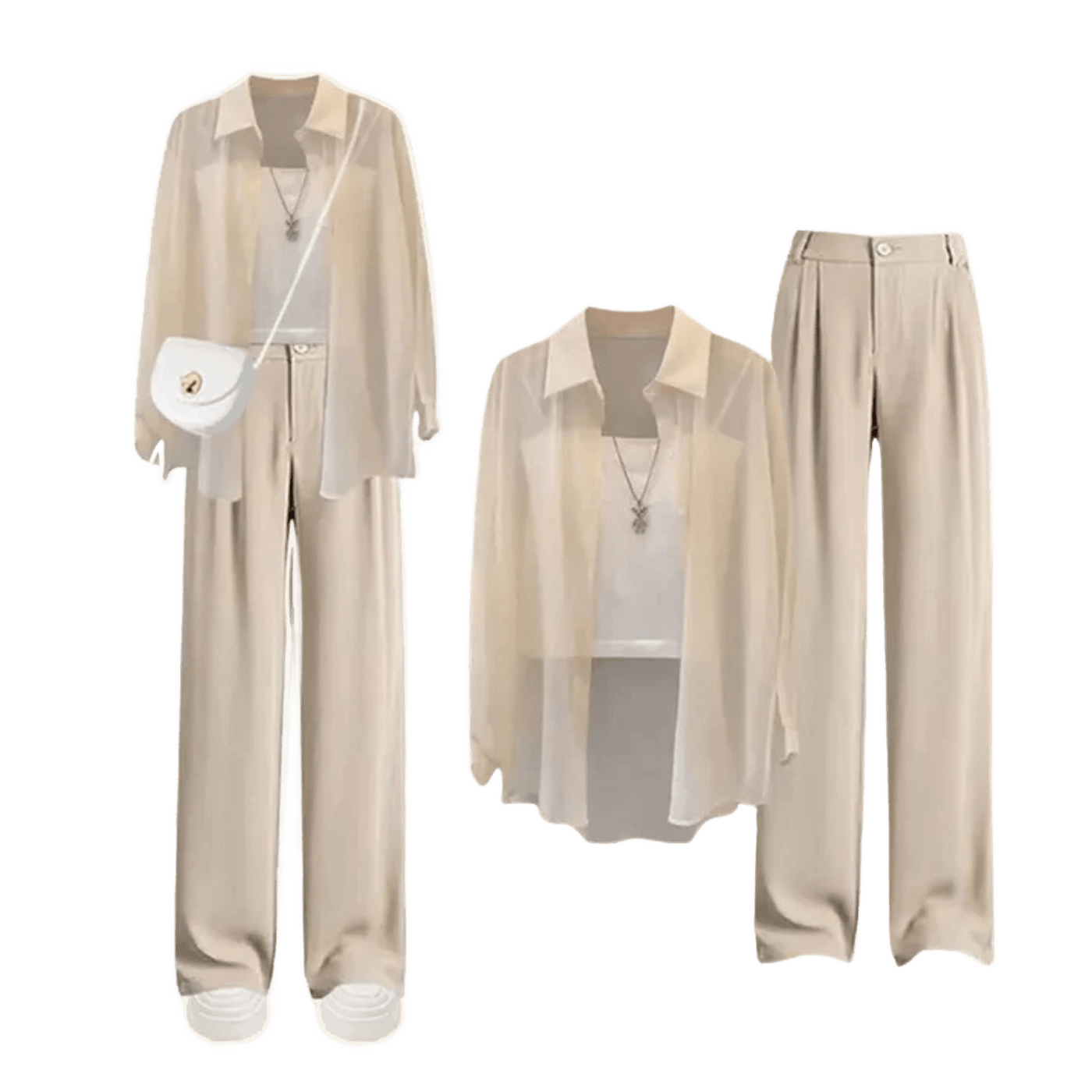 Amar™ Miriam - סט תלת-חלקי נוח ורך עם שרוולים ארוכים