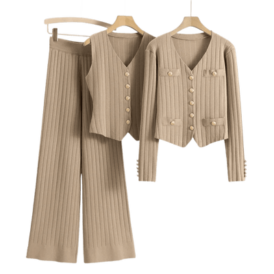 Amar™ Yaheli - סט תלת-חלקי נוח ורך עם שרוולים ארוכים