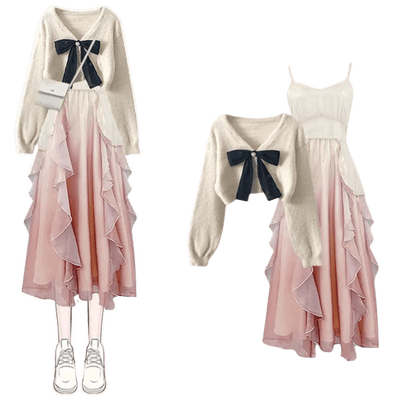 Amar™ Michal - סט תלת-חלקי נוח ורך עם שרוולים ארוכים