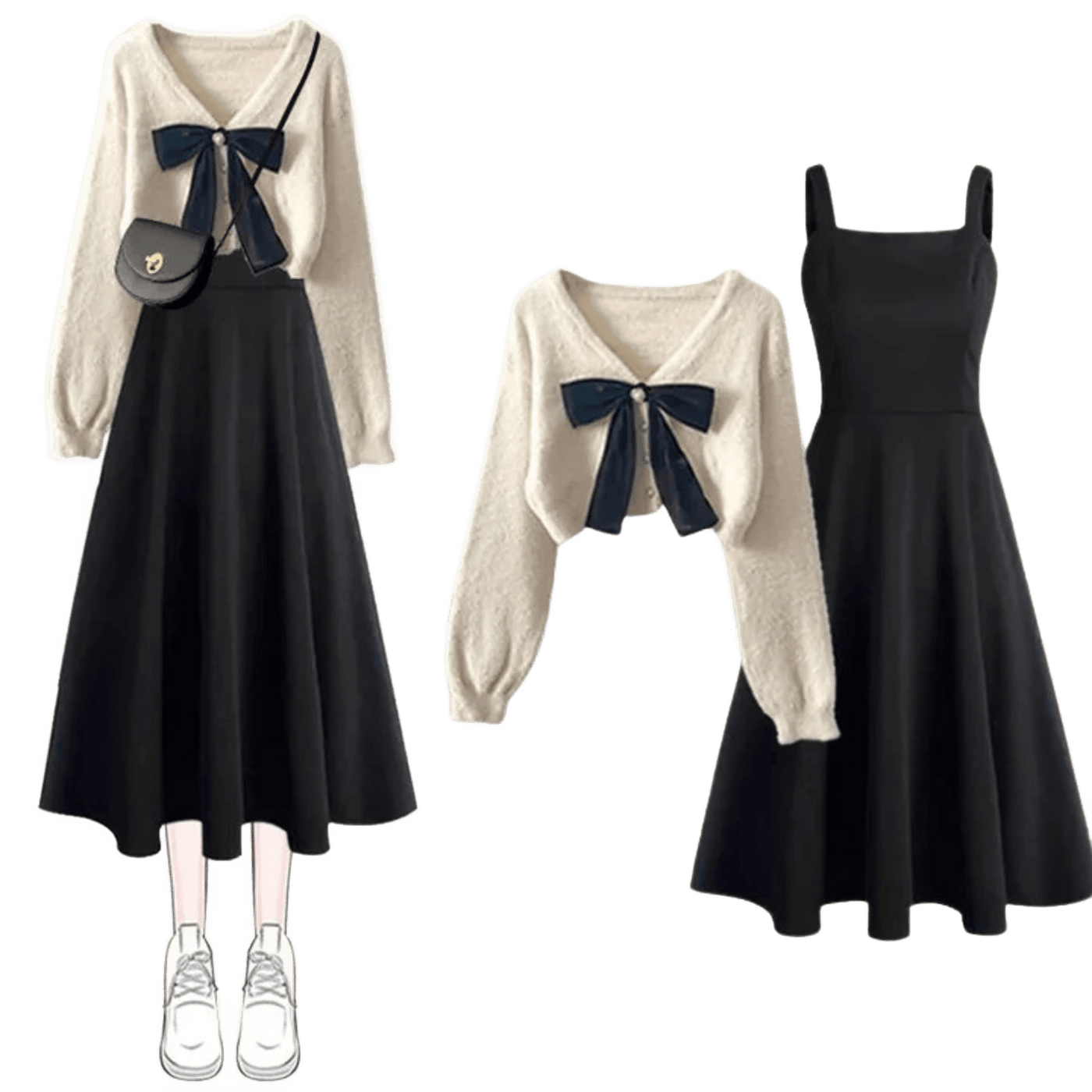 Amar™ Michal - סט תלת-חלקי נוח ורך עם שרוולים ארוכים