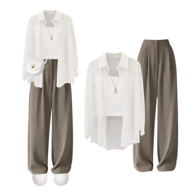 Amar™ Miriam - סט תלת-חלקי נוח ורך עם שרוולים ארוכים