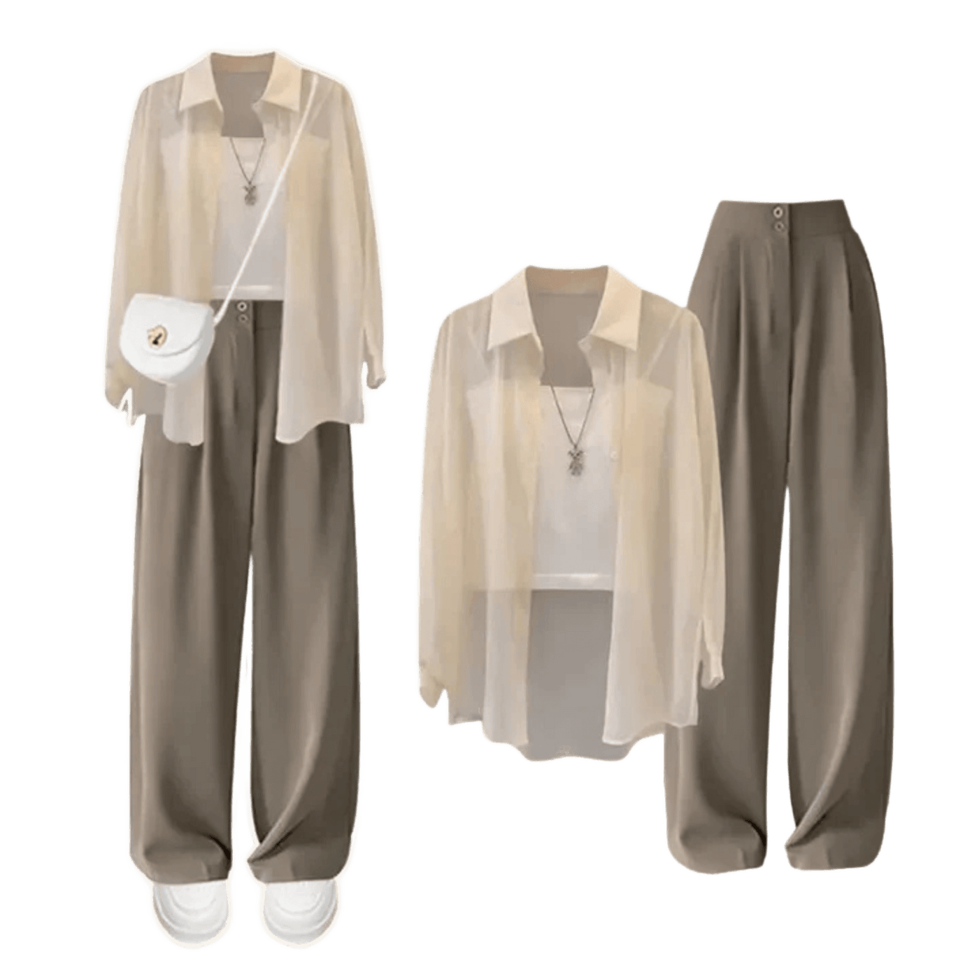 Amar™ Miriam - סט תלת-חלקי נוח ורך עם שרוולים ארוכים